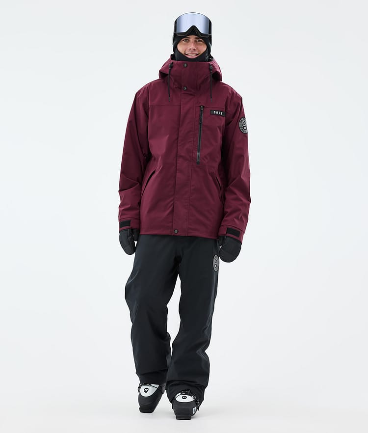 Dope Blizzard Full Zip Skidjacka Herr Burgundy, Bild 3 av 10