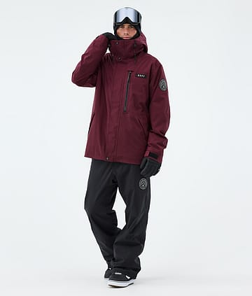 Dope Blizzard Full Zip Snowboardoutfit Burgundy/Black