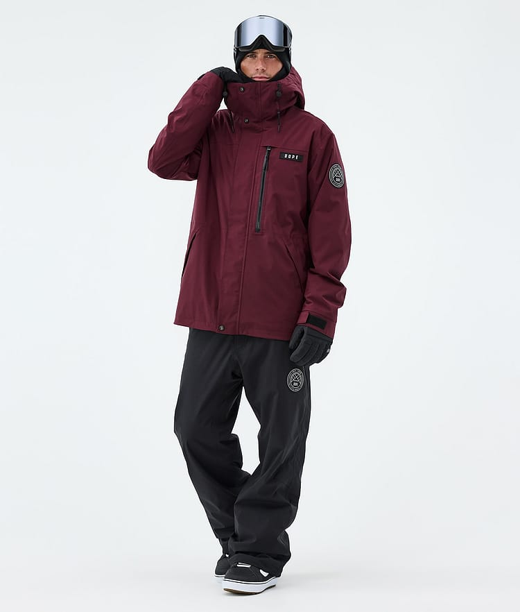 Dope Blizzard Full Zip Snowboardjacka Herr Burgundy, Image 2 of 9