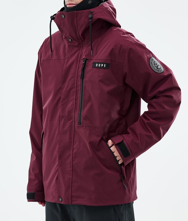 Dope Blizzard Full Zip Snowboardjacka Herr Burgundy, Bild 8 av 10
