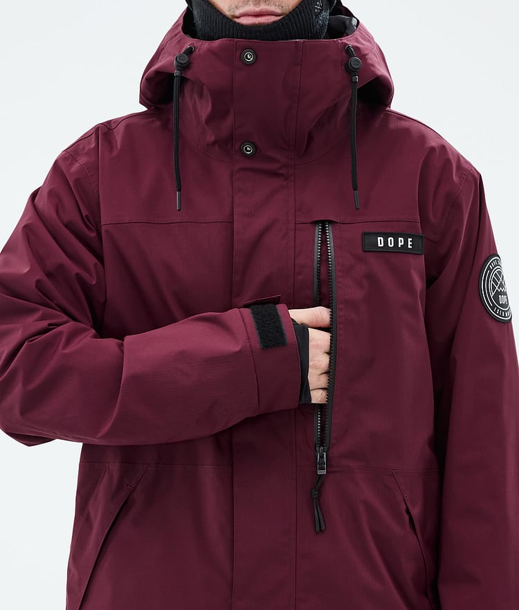Dope Blizzard Full Zip Skidjacka Herr Burgundy, Bild 9 av 10