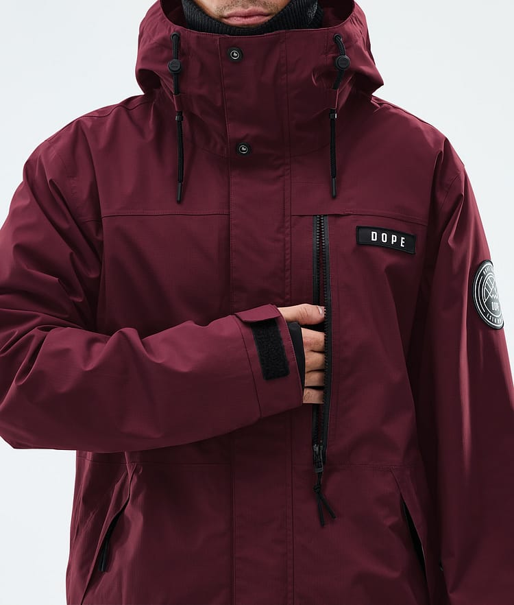 Dope Blizzard Full Zip Skidjacka Herr Burgundy, Image 8 of 9