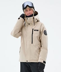 Dope Blizzard W Full Zip Snowboardjacka Dam Sand