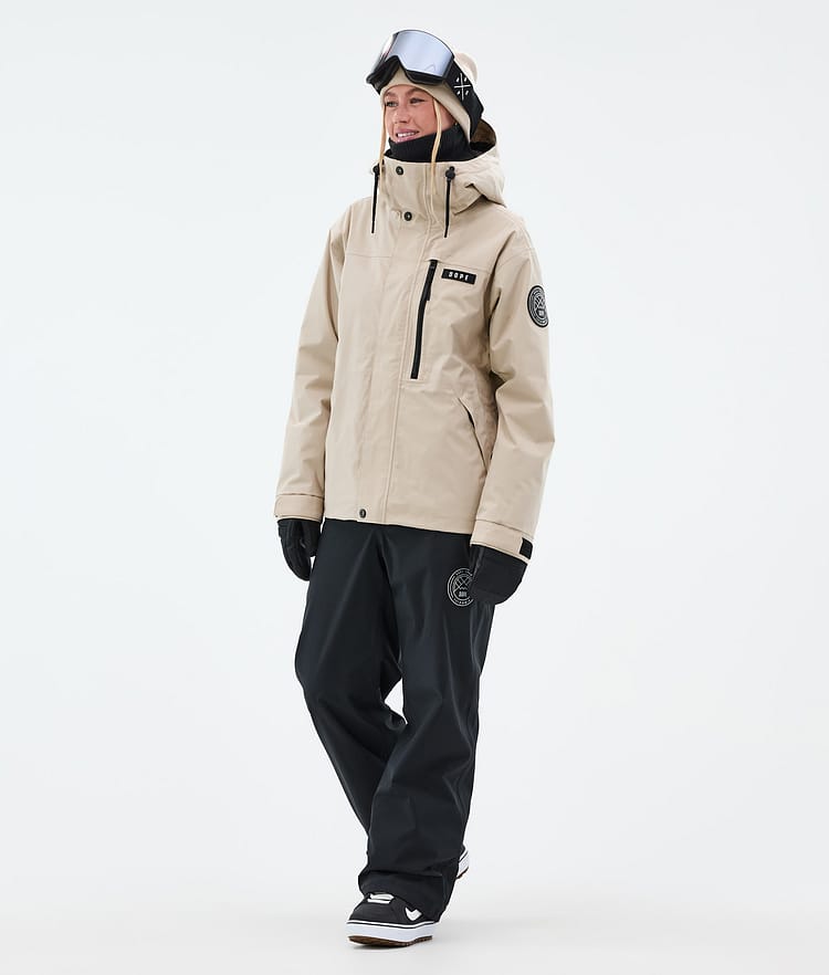 Dope Blizzard W Full Zip Snowboardjacka Dam Sand, Bild 2 av 9