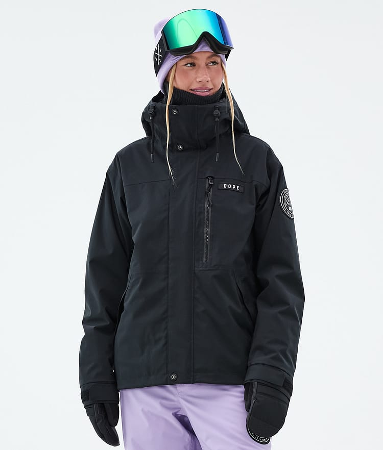 Dope Blizzard W Full Zip Snowboardjacka Dam Black, Bild 1 av 9