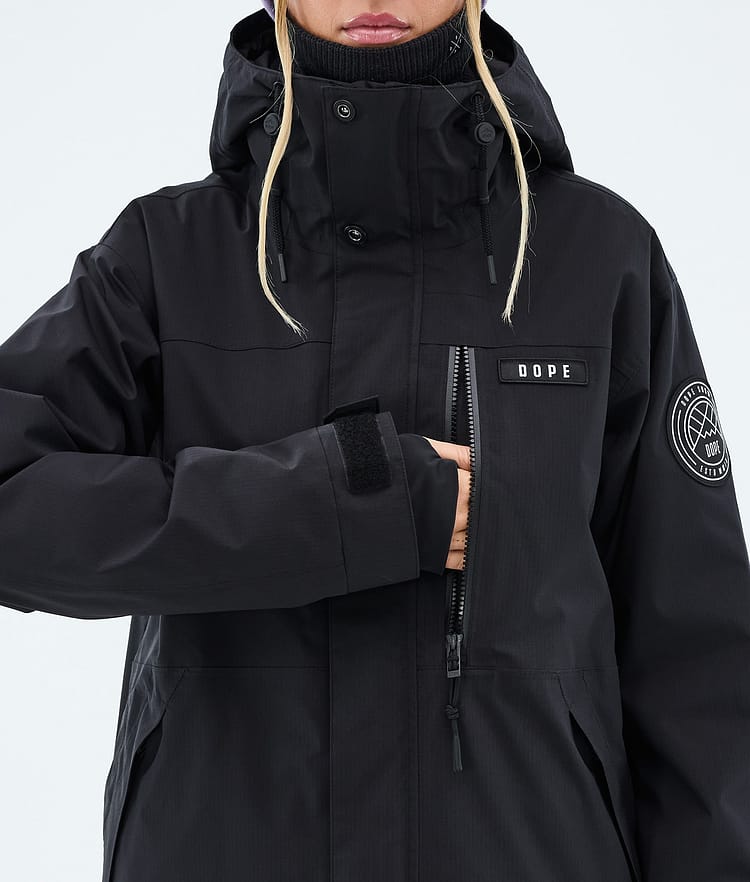 Dope Blizzard W Full Zip Skidjacka Dam Black, Image 8 of 9