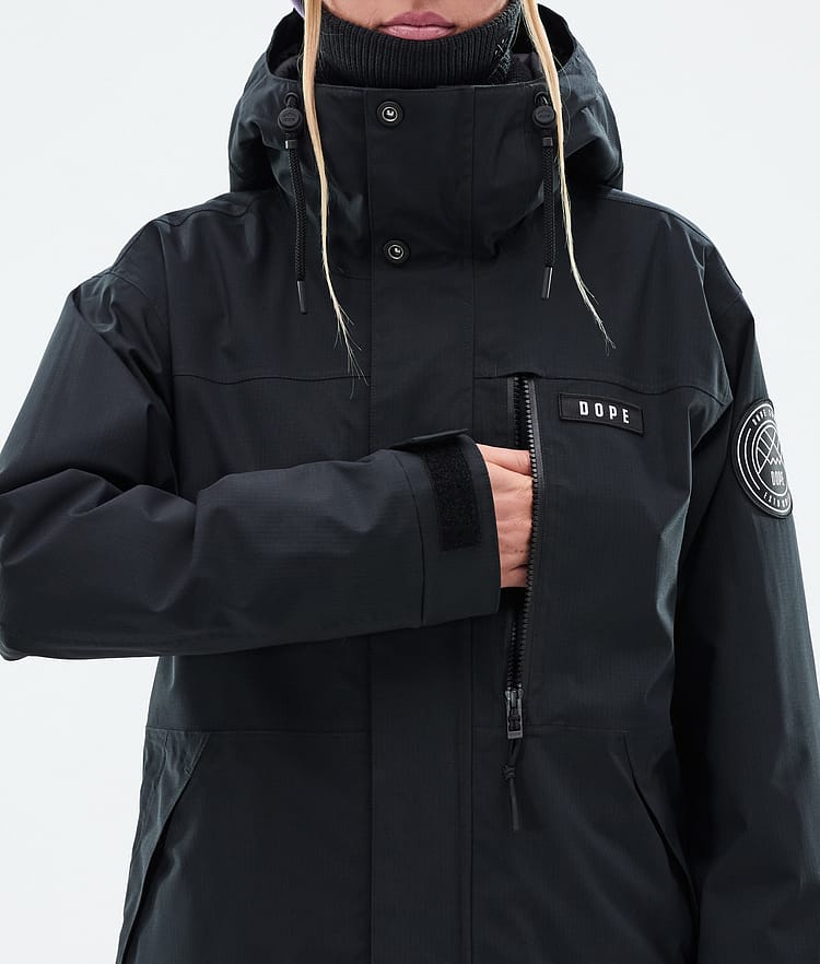 Dope Blizzard W Full Zip Snowboardjacka Dam Black, Bild 8 av 9