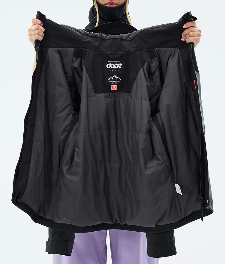 Dope Blizzard W Full Zip Snowboardjacka Dam Black, Image 9 of 9