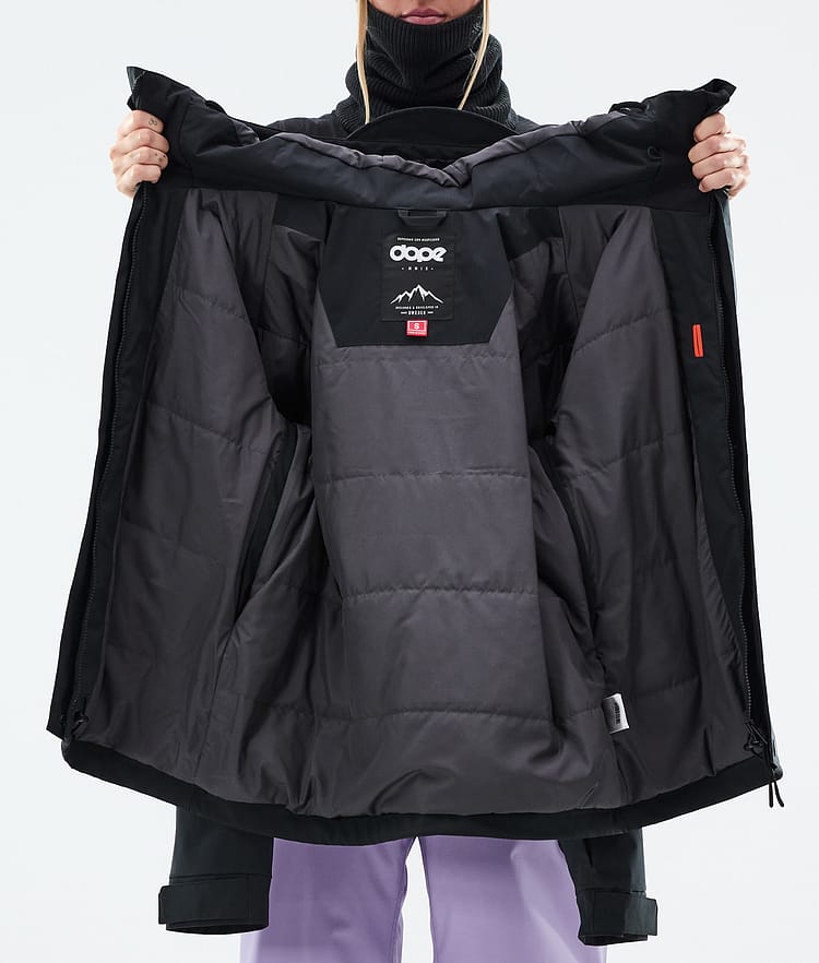 Dope Blizzard W Full Zip Snowboardjacka Dam Black, Bild 9 av 9