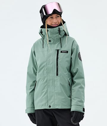 Dope Blizzard W Full Zip Skidjacka Faded Green