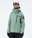 Dope Blizzard W Full Zip Snowboardjacka Dam Faded Green
