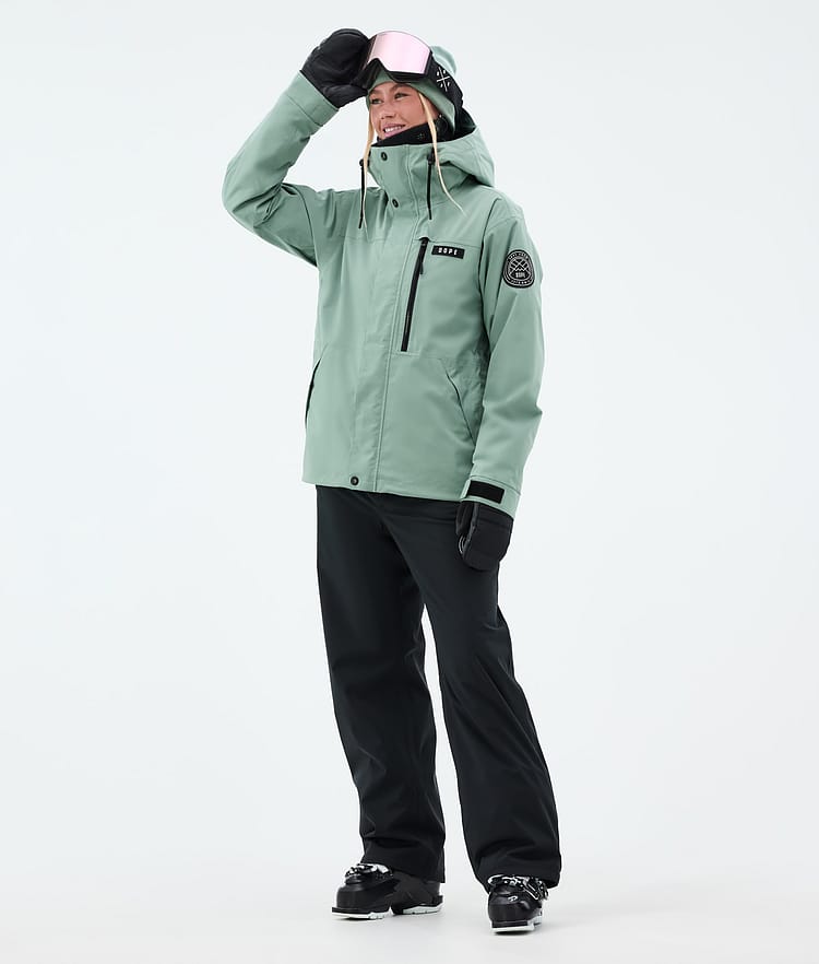 Dope Blizzard W Full Zip Skidjacka Dam Faded Green, Bild 2 av 9