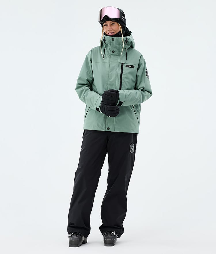 Dope Blizzard W Full Zip Skidjacka Dam Faded Green, Image 2 of 9