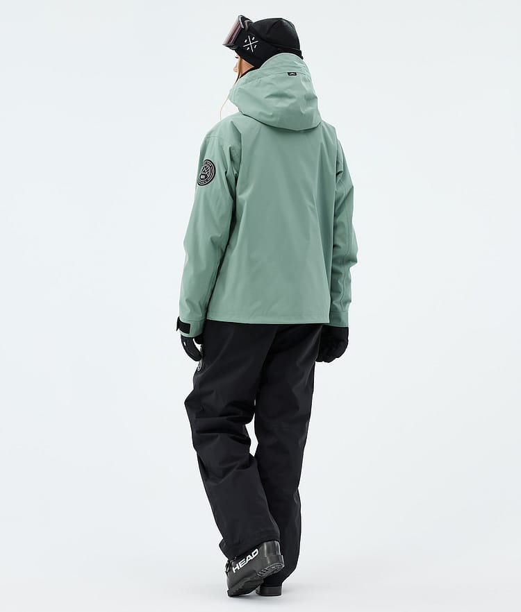 Dope Blizzard W Full Zip Skidjacka Dam Faded Green, Image 3 of 9