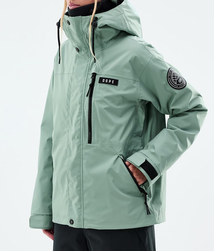 Dope Blizzard W Full Zip Skidjacka Dam Faded Green, Bild 7 av 9