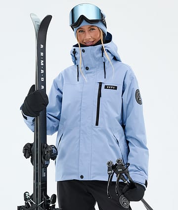 Dope Blizzard W Full Zip Skidjacka Light Blue