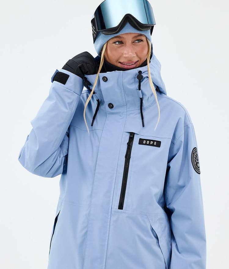 Dope Blizzard W Full Zip Skidjacka Dam Light Blue, Image 4 of 9