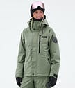 Dope Blizzard W Full Zip Snowboardjacka Dam Moss Green
