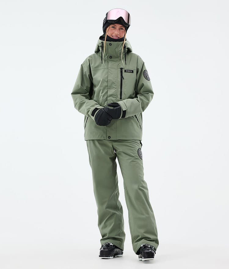 Dope Blizzard W Full Zip Skidjacka Dam Moss Green, Bild 2 av 9