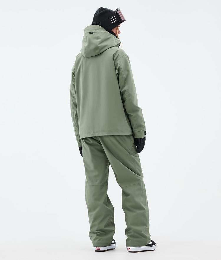 Dope Blizzard W Full Zip Snowboardjacka Dam Moss Green, Bild 4 av 9