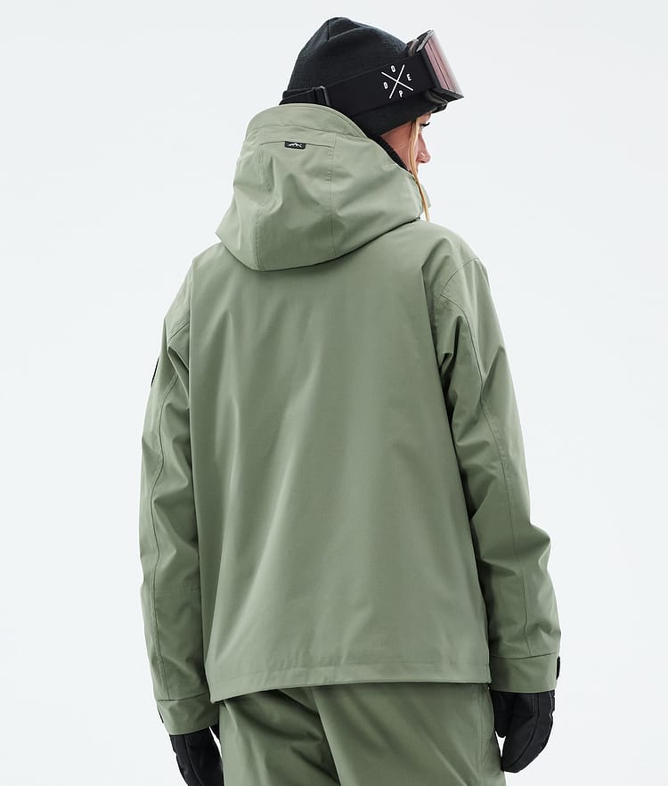 Dope Blizzard W Full Zip Snowboardjacka Dam Moss Green, Bild 6 av 9