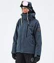 Dope Blizzard W Full Zip Skidjacka Dam Metal Blue