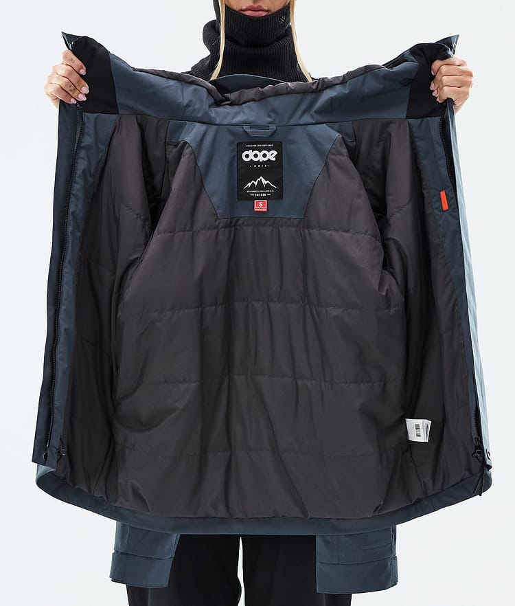 Dope Blizzard W Full Zip Snowboardjacka Dam Metal Blue, Image 9 of 9