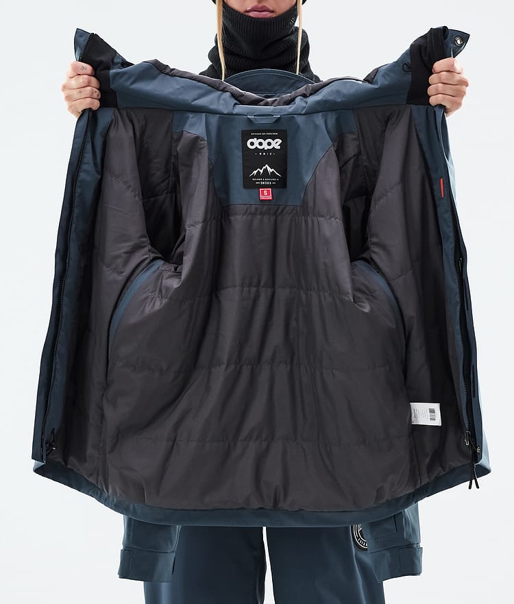 Dope Blizzard W Full Zip Snowboardjacka Dam Metal Blue, Bild 9 av 9