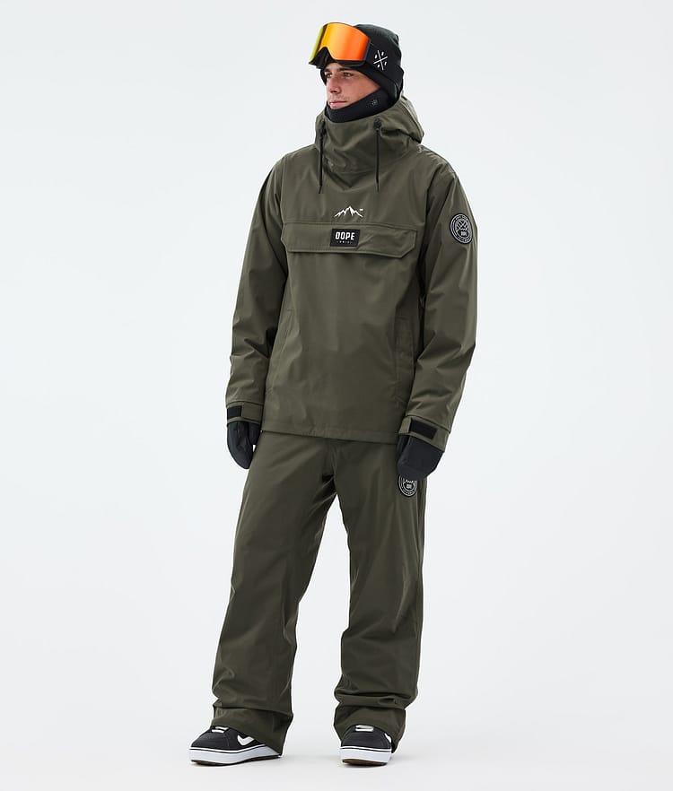Dope Blizzard Snowboardbyxa Herr Olive Green, Image 2 of 5