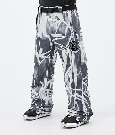 Dope Blizzard Snowboardbyxa Man Scribble Black