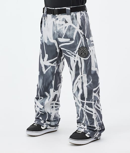Dope Blizzard Snowboardbyxa Herr Scribble Black