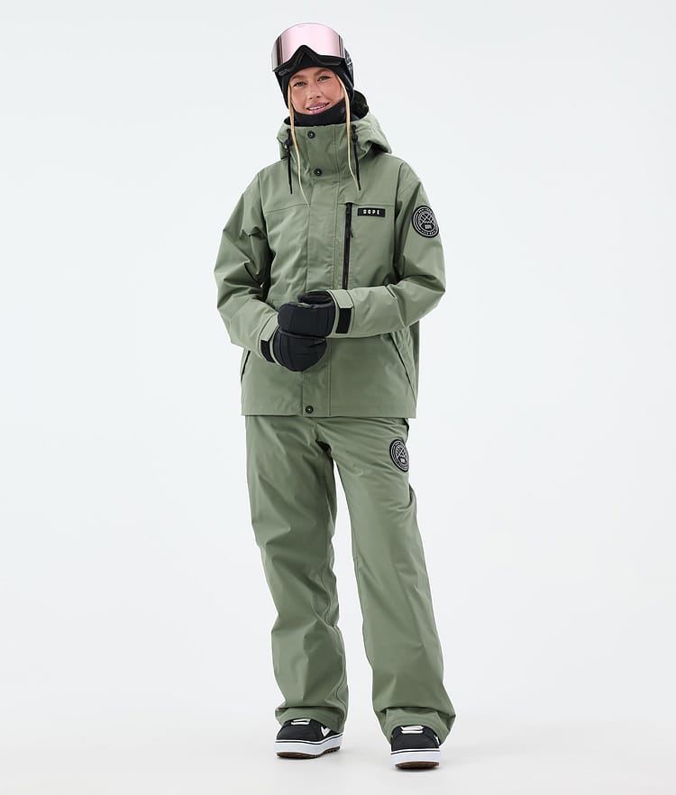 Dope Blizzard W Snowboardbyxa Dam Moss Green, Bild 2 av 5