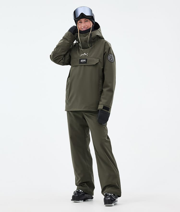 Dope Blizzard W Skidbyxa Dam Olive Green, Bild 2 av 5