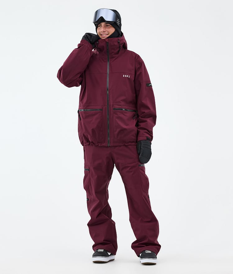 Dope Vertex Snowboardjacka Herr Burgundy, Bild 2 av 8