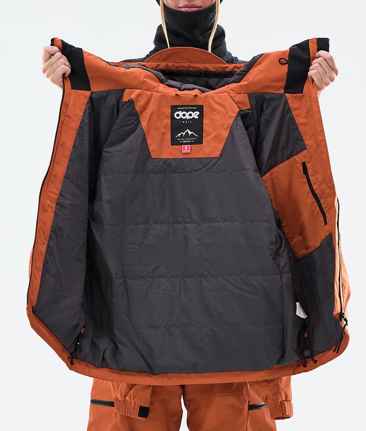 Dope Vertex W Snowboardjacka Dam Burned Orange, Bild 8 av 8