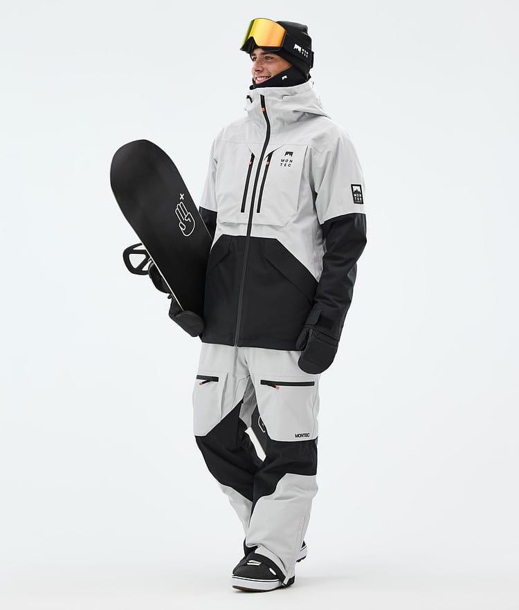 Montec Arch Snowboardjacka Herr Light Grey/Black, Bild 3 av 10