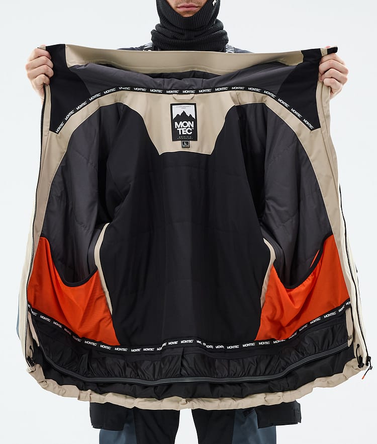 Montec Morpheus Snowboardjacka Herr Sand/Black/Metal Blue, Bild 9 av 9