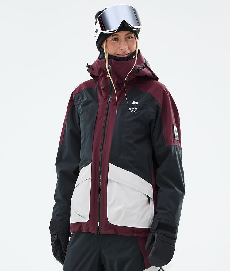 Montec Morpheus W Snowboardjacka Dam Burgundy/Black/Light Grey, Bild 1 av 10
