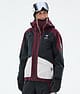 Morpheus W Snowboard Jacket Women Burgundy/Black/Light Grey from review by Erzsebet