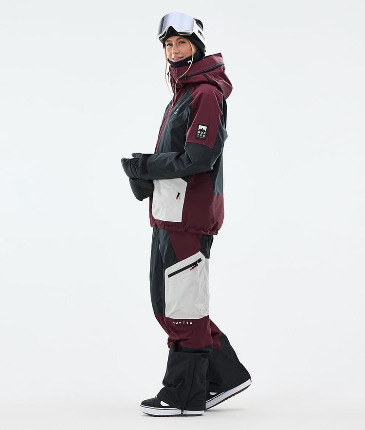Montec Morpheus W Snowboardjacka Dam Burgundy/Black/Light Grey, Bild 4 av 10