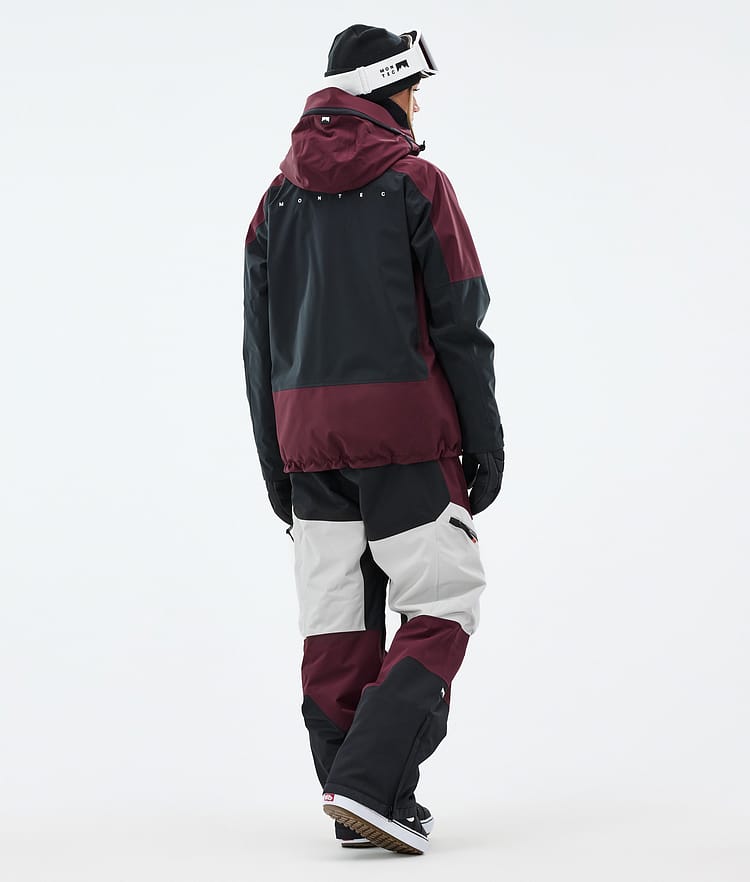 Montec Morpheus W Snowboardjacka Dam Burgundy/Black/Light Grey, Bild 5 av 10