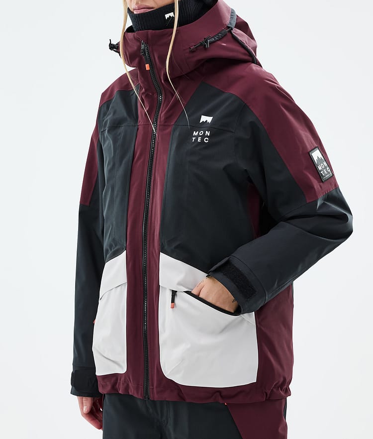 Montec Morpheus W Snowboardjacka Dam Burgundy/Black/Light Grey, Bild 8 av 10