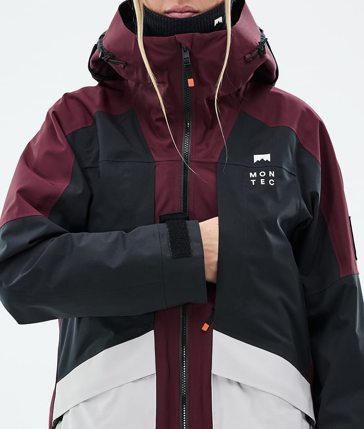 Montec Morpheus W Snowboardjacka Dam Burgundy/Black/Light Grey, Bild 9 av 10