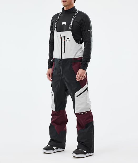 Montec Dozer Snowboardbyxa Herr Light Grey/Black/Burgundy