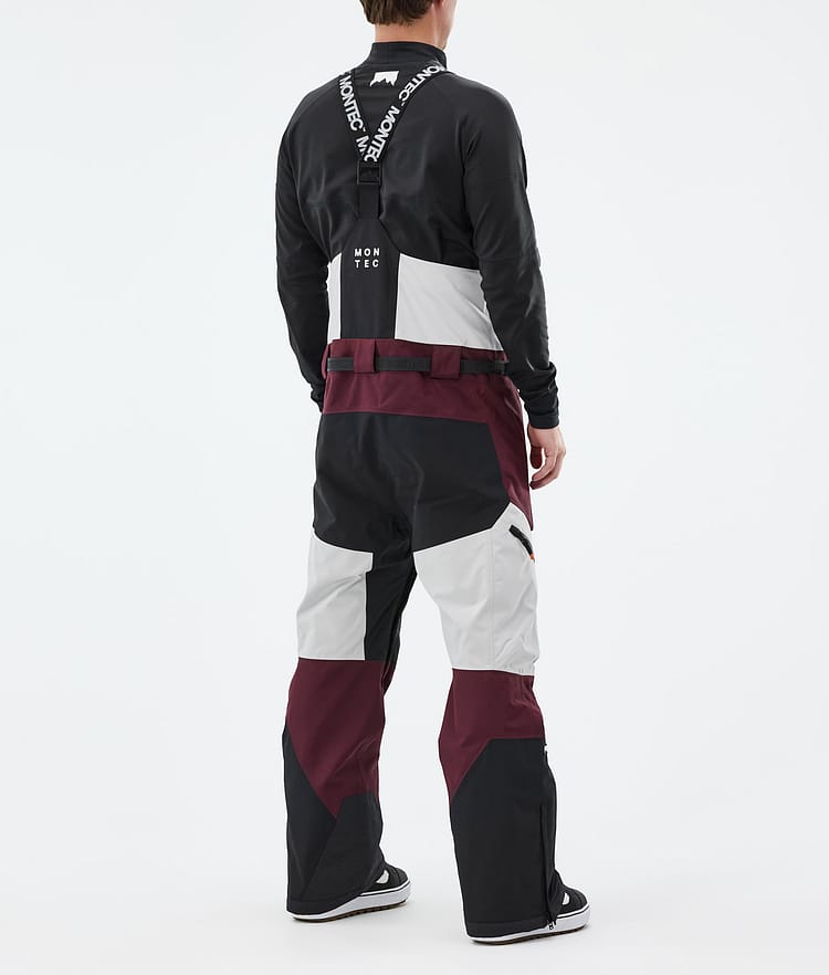 Montec Dozer Snowboardbyxa Herr Light Grey/Black/Burgundy, Bild 3 av 6
