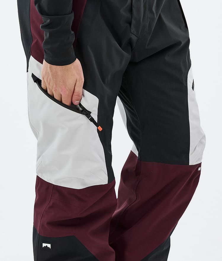 Montec Dozer Snowboardbyxa Herr Light Grey/Black/Burgundy, Bild 6 av 6