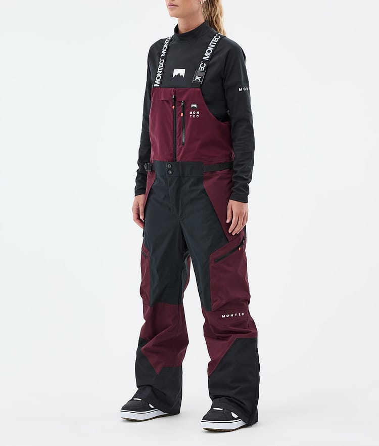 Montec Dozer W Snowboardbyxa Dam Burgundy/Black, Bild 1 av 6