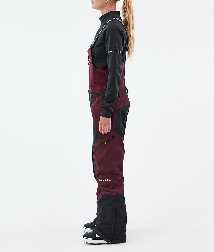 Montec Dozer W Snowboardbyxa Dam Burgundy/Black, Bild 2 av 6