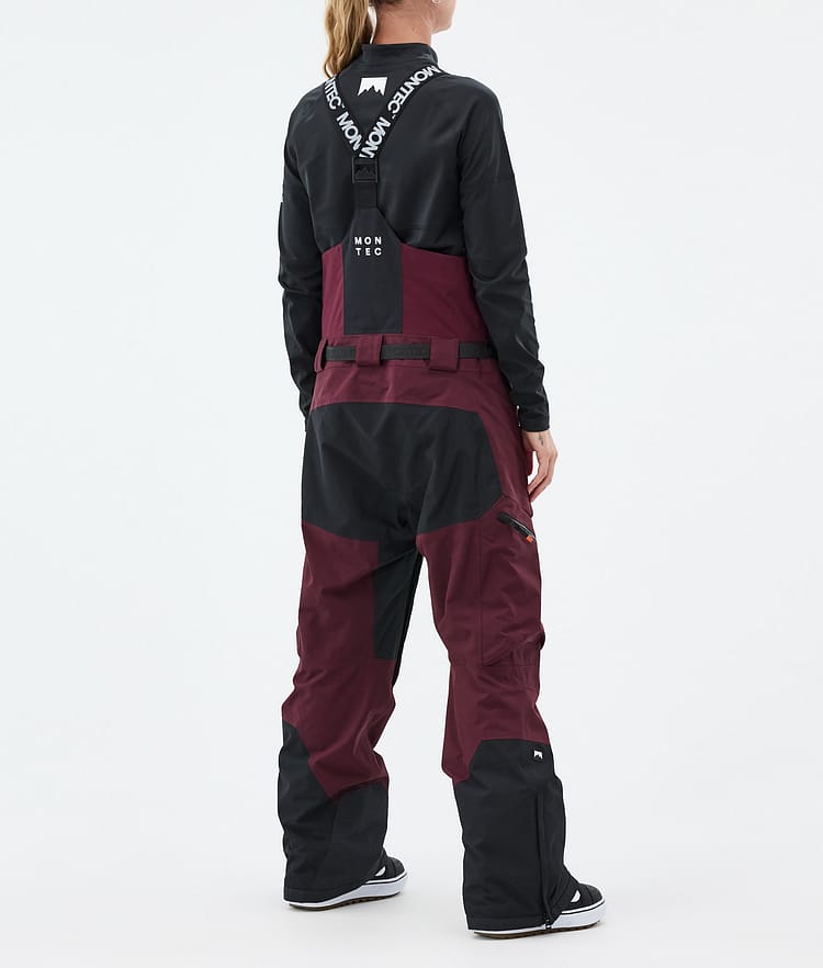 Montec Dozer W Snowboardbyxa Dam Burgundy/Black, Bild 3 av 6