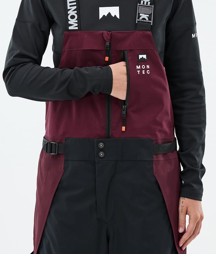 Montec Dozer W Snowboardbyxa Dam Burgundy/Black, Bild 5 av 6